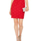 Vestido tubinho com lantejoulas e renda, tamanho 4, vermelho, da Connected Women