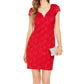 Vestido tubinho com lantejoulas e renda, tamanho 8, vermelho, da Connected Women