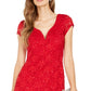 Vestido tubinho com lantejoulas e renda, tamanho 10, vermelho, da Connected Women