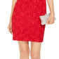 Vestido tubinho com lantejoulas e renda, tamanho 10, vermelho, da Connected Women