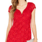 Vestido tubinho com lantejoulas e renda, tamanho 16, vermelho, da Connected Women