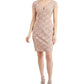 Vestido feminino de renda e lantejoulas marrom tamanho 6 da Connected