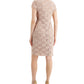 Vestido feminino de renda e lantejoulas marrom tamanho 6 da Connected