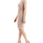 Vestido feminino de renda e lantejoulas marrom tamanho 6 da Connected