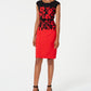 Vestido tubinho com cinto feminino Connected vermelho tamanho 6 pequeno