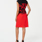 Vestido tubinho com cinto feminino Connected vermelho tamanho 6 pequeno