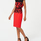 Vestido tubinho com cinto feminino Connected vermelho tamanho 6 pequeno