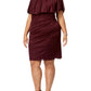 Vestido de coquetel com sobreposição de glitter feminino Connected Apparel, roxo, tamanho 14W