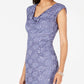 Vestido tubinho de renda com lantejoulas Connected Feminino Roxo Tamanho 8