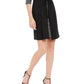 Vestido feminino Connected com jaqueta sintética, preto, tamanho 6, pequeno
