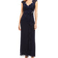 Vestido de renda feminino Connected, azul, tamanho 12