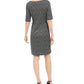 Vestido tubinho Starburst feminino conectado, preto, tamanho 14, pequeno