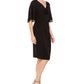 Vestido formal feminino Connected preto tamanho 4 petite