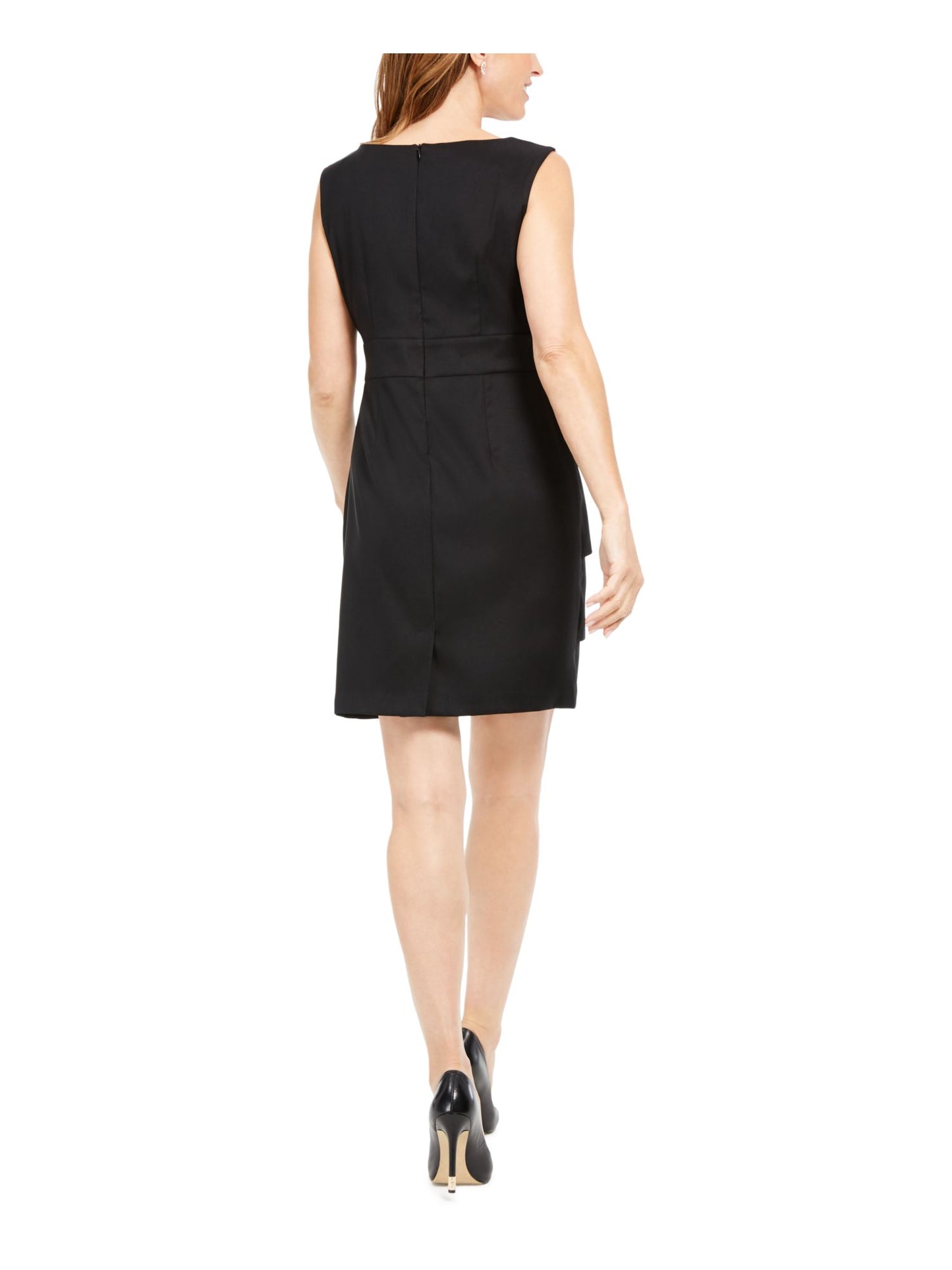 Vestido curto feminino bordado e em camadas da Connected Apparel, amarelo, tamanho 14, pequeno