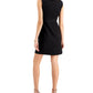 Vestido tubinho combinado de renda feminino conectado, preto, tamanho 4, pequeno