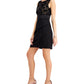 Vestido tubinho combinado de renda feminino conectado, preto, tamanho 12, pequeno