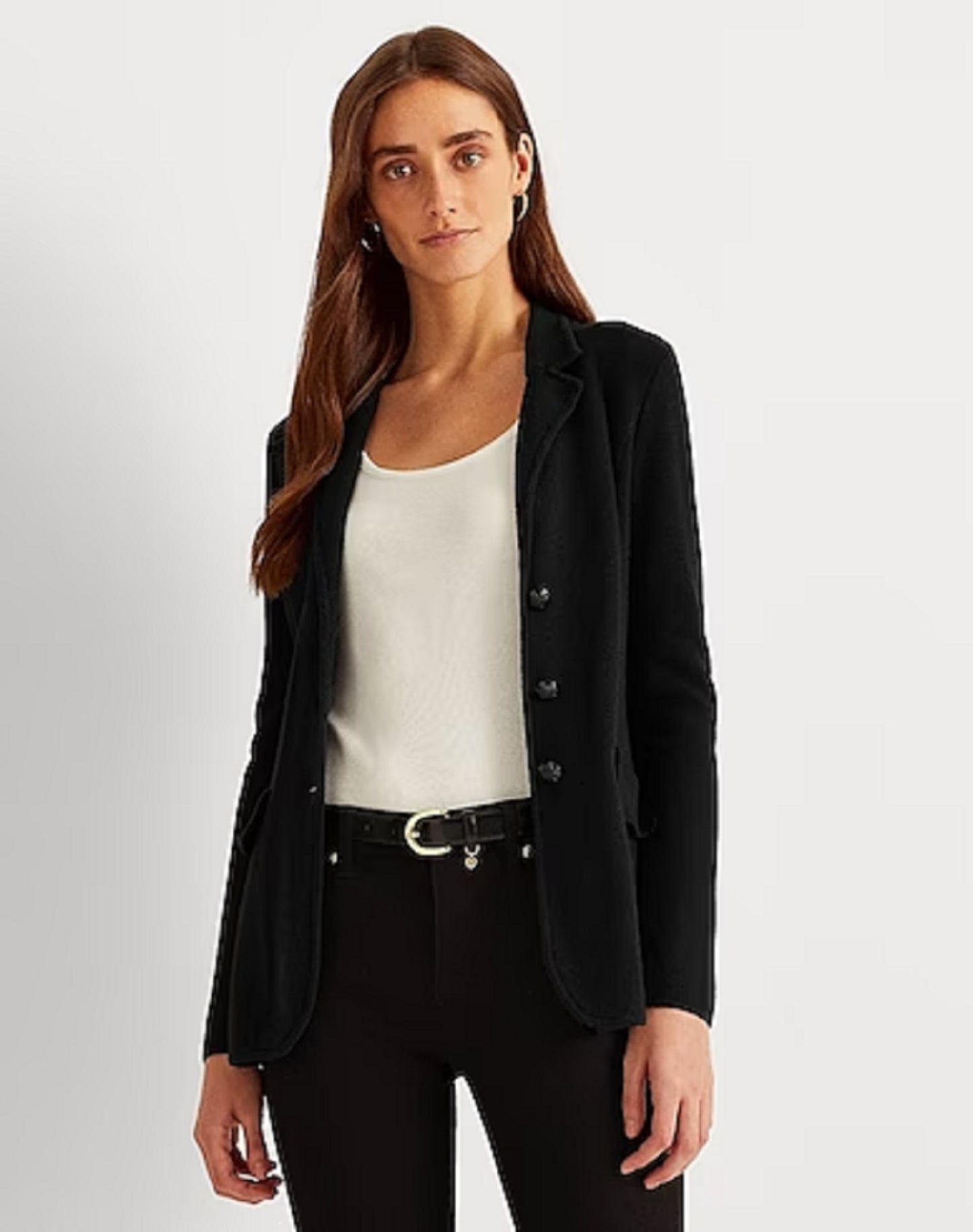 Blazer Ralph Lauren Feminino Preto Tamanho Médio