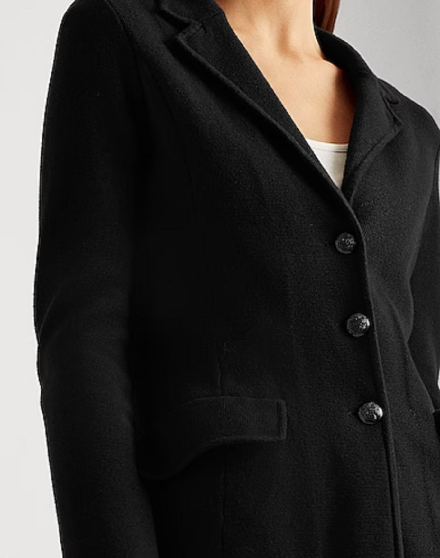 Blazer Ralph Lauren Feminino Preto Tamanho Médio