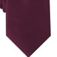 Gravata Perry Ellis Masculina de Cetim Sólido Vermelha Tamanho Regular
