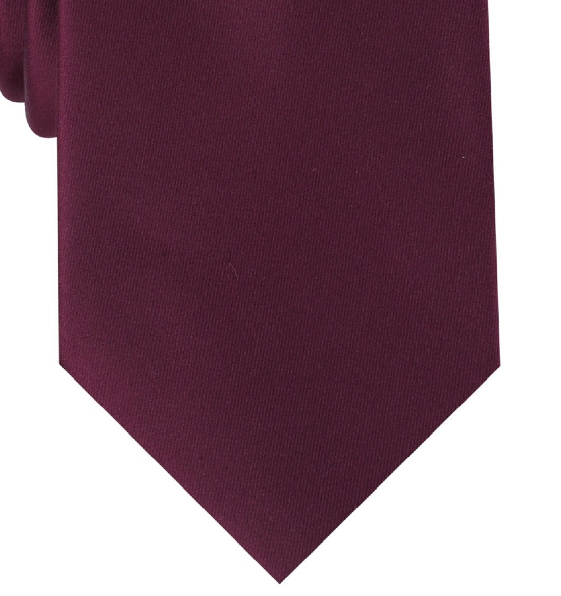 Gravata Perry Ellis Masculina de Cetim Sólido Vermelha Tamanho Regular