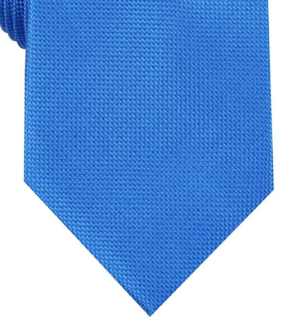 Gravata Oxford Sólida Masculina Perry Ellis Azul Tamanho Regular