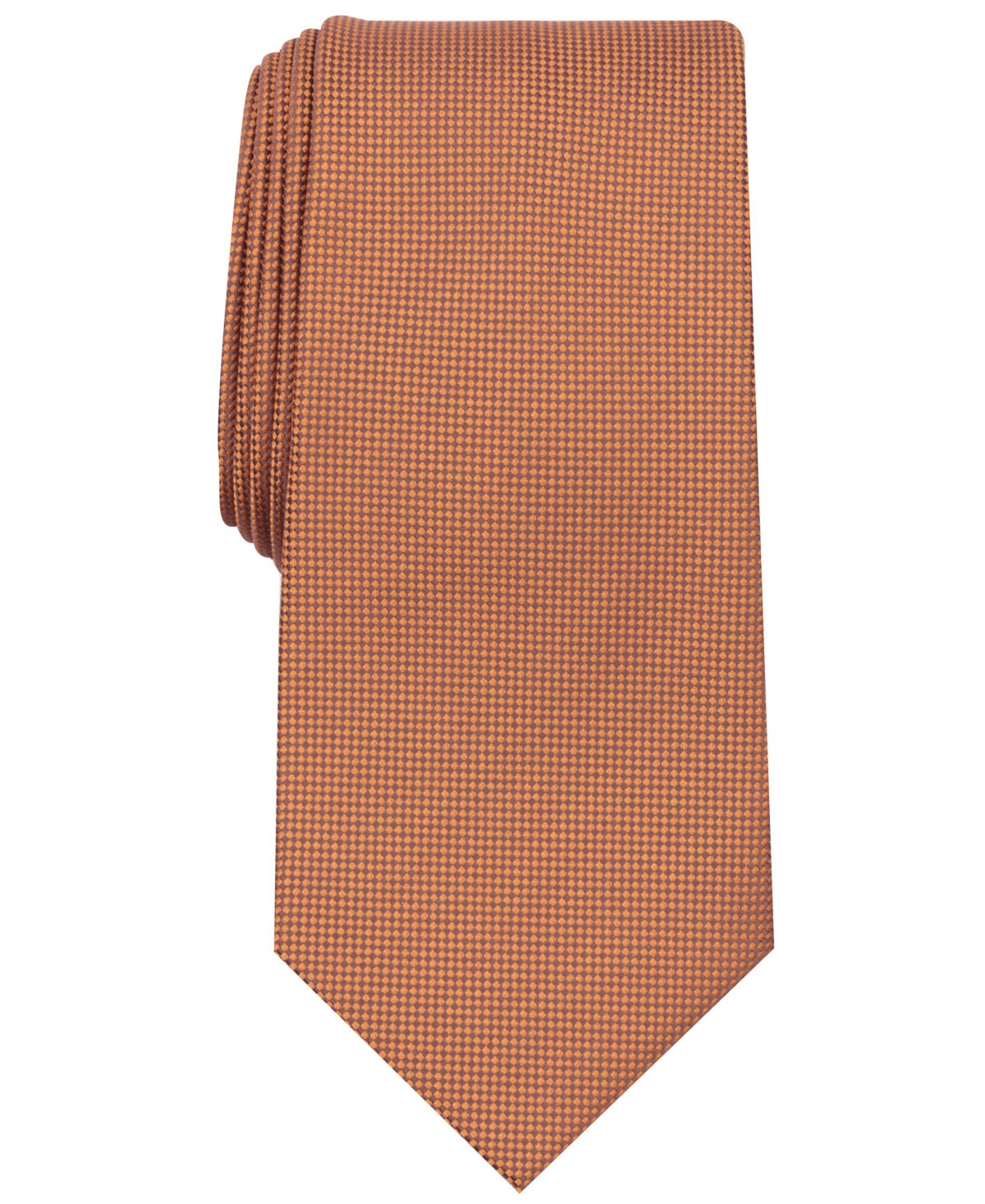 Gravata Oxford Masculina Perry Ellis Lisa Marrom Tamanho Regular