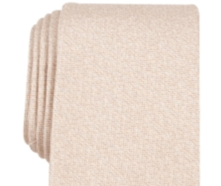 Perry Ellis Portfolio Gravata Masculina Laurel Slim Bege Tamanho Regular