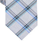 Gravata fina xadrez tartan masculina Perry Ellis, azul, tamanho regular