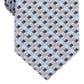 Gravata xadrez clássica Narcissa masculina Perry Ellis, azul, tamanho regular