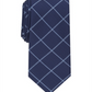 Gravata Alfani Robinson Grid Masculina Azul Tamanho Regular