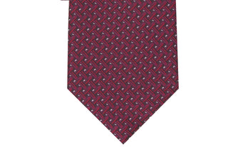 Gravata Alfani Masculina Slim Neat Vermelha Tamanho Regular
