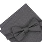 Alfani Masculino Textura Sólida Lenço de Bolso e Gravata Borboleta Cinza Tamanho Regular
