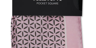 Lenço de bolso geométrico masculino Alfani rosa tamanho regular