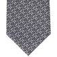 Gravata Alfani Masculina Coen Geo Cinza Tamanho Regular