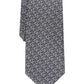 Gravata Alfani Masculina Coen Geo Cinza Tamanho Regular
