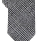 Gravata skinny xadrez Glen masculina INC International Concepts, preta, tamanho regular