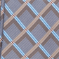 Gravata Perry Ellis Lance Classic Grid Masculina Marrom Tamanho Regular