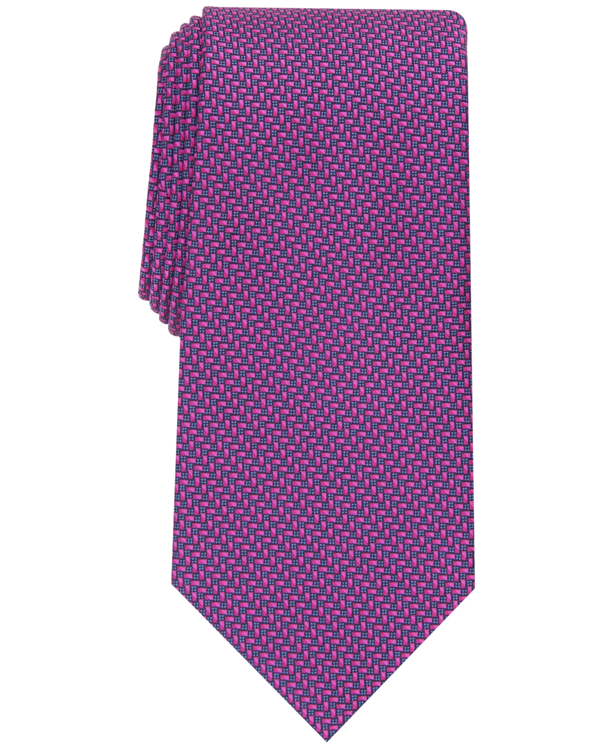 Gravata Perry Ellis Harding Micro Masculina Roxa Tamanho Regular