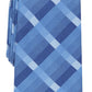 Gravata xadrez Brandon masculina Perry Ellis azul tamanho regular