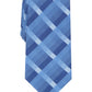 Gravata xadrez Brandon masculina Perry Ellis azul tamanho regular