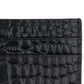 Porta-cartões de couro com relevo Bespoke Straight Edge Gator para homem, preto, tamanho regular