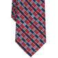 Gravata geométrica Ledon masculina Perry Ellis vermelha tamanho regular