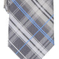 Gravata xadrez Dixon masculina Perry Ellis preta tamanho regular