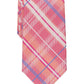 Gravata xadrez Dixon masculina Perry Ellis rosa tamanho regular