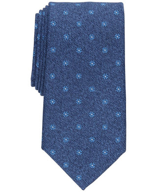 Gravata floral Lampley masculina Club Room, azul, tamanho regular