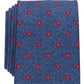 Gravata floral Lampley masculina Club Room vermelha tamanho regular