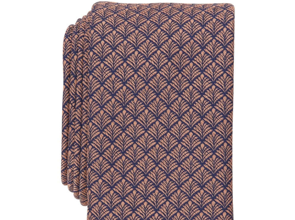 Gravata Smith Botanical Neat Masculina Bar III Laranja Tamanho Regular