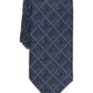 Gravata Alfani Masculina Wendell Grid Azul Tamanho Regular