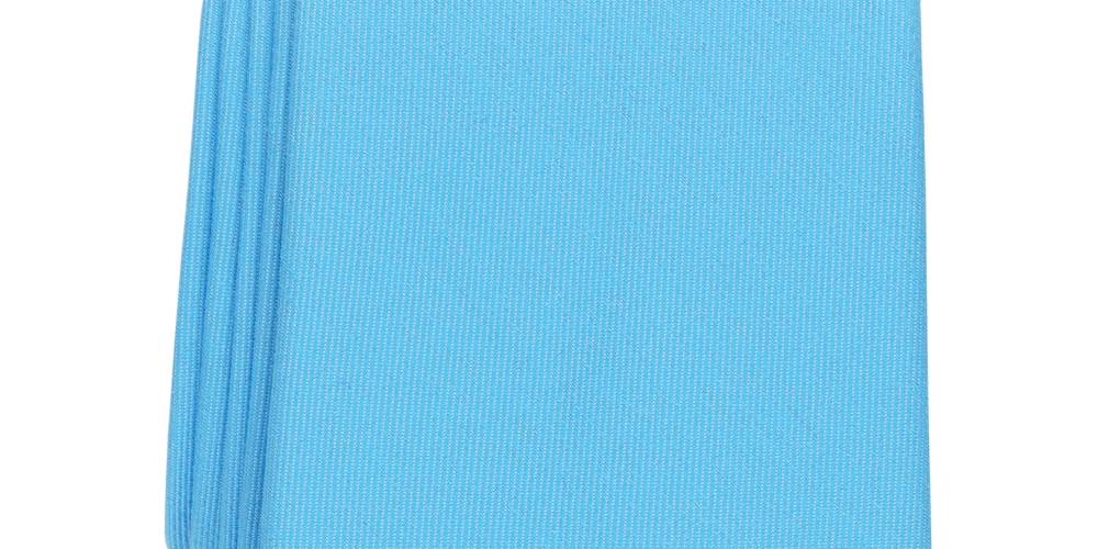 Gravata clássica sólida masculina Club Room, azul, tamanho regular