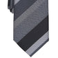 Gravata Alfani Masculina Cormack Listrada Slim Cinza Tamanho Regular